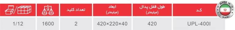 قفل پدال ساخت ایران