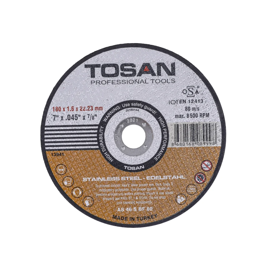 صفحات فیبری برش استیل سایز 180 مدل f106-115MC1